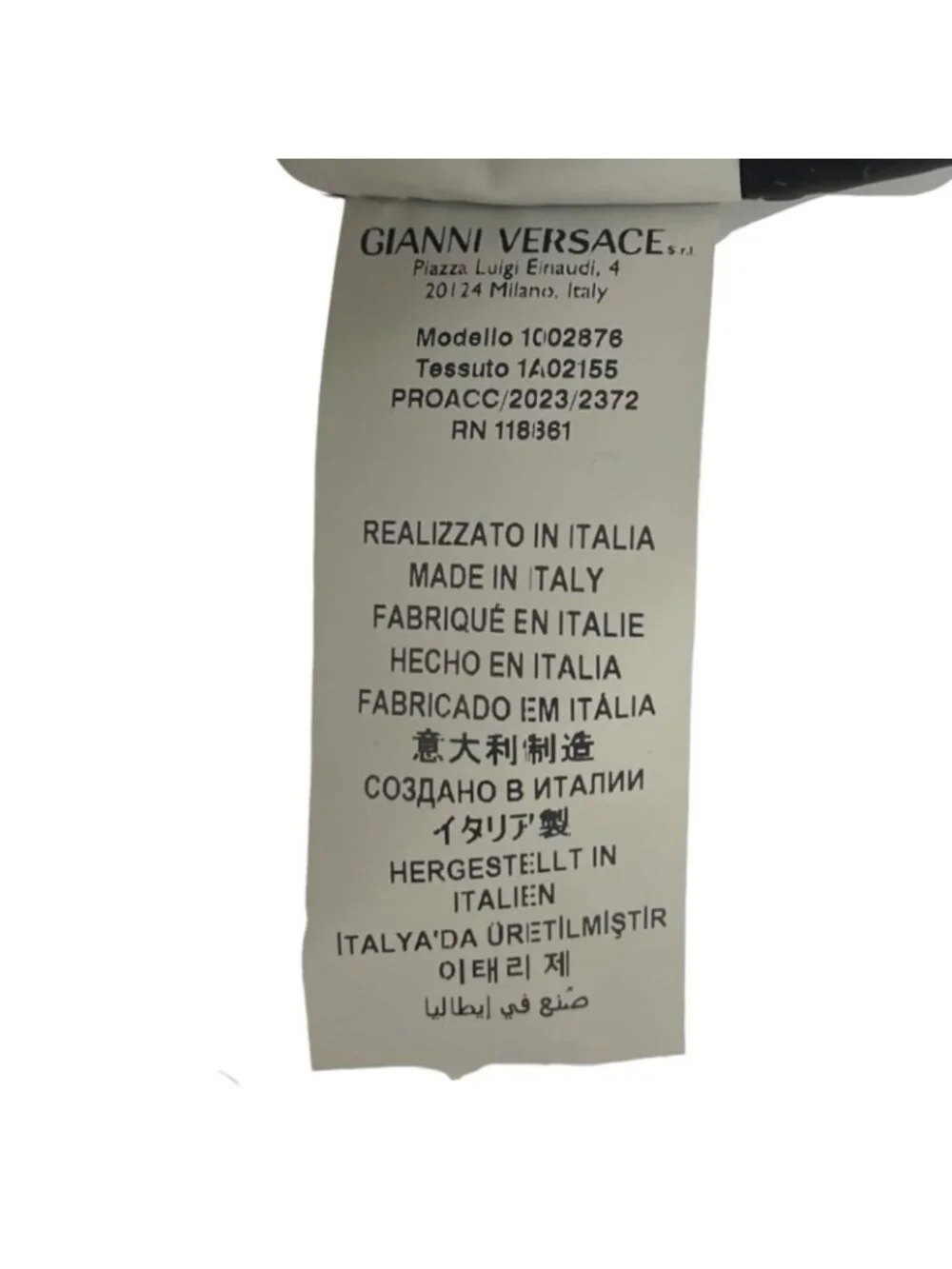 Versace Nylon Backpack Cowhide Black Medusa